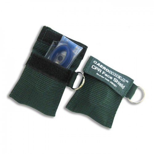 Key Ring Resus Mask Cpr Resuscitation Face Shield X 1 (Green Nylon Bag